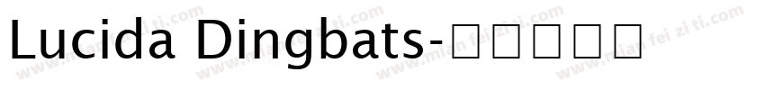 Lucida Dingbats字体转换
